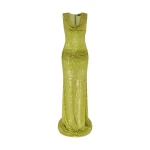 David Koma Plunge Neckline Sequin Embellished Gown