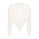 David Koma Ruched Blouse Bodysuit