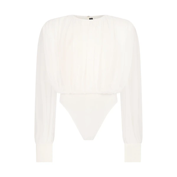 Ruched Blouse Bodysuit