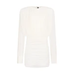 David Koma Ruched Blouse Top Mini Dress