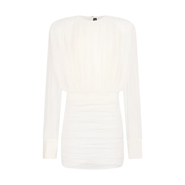 David Koma Ruched Blouse Top Mini Dress