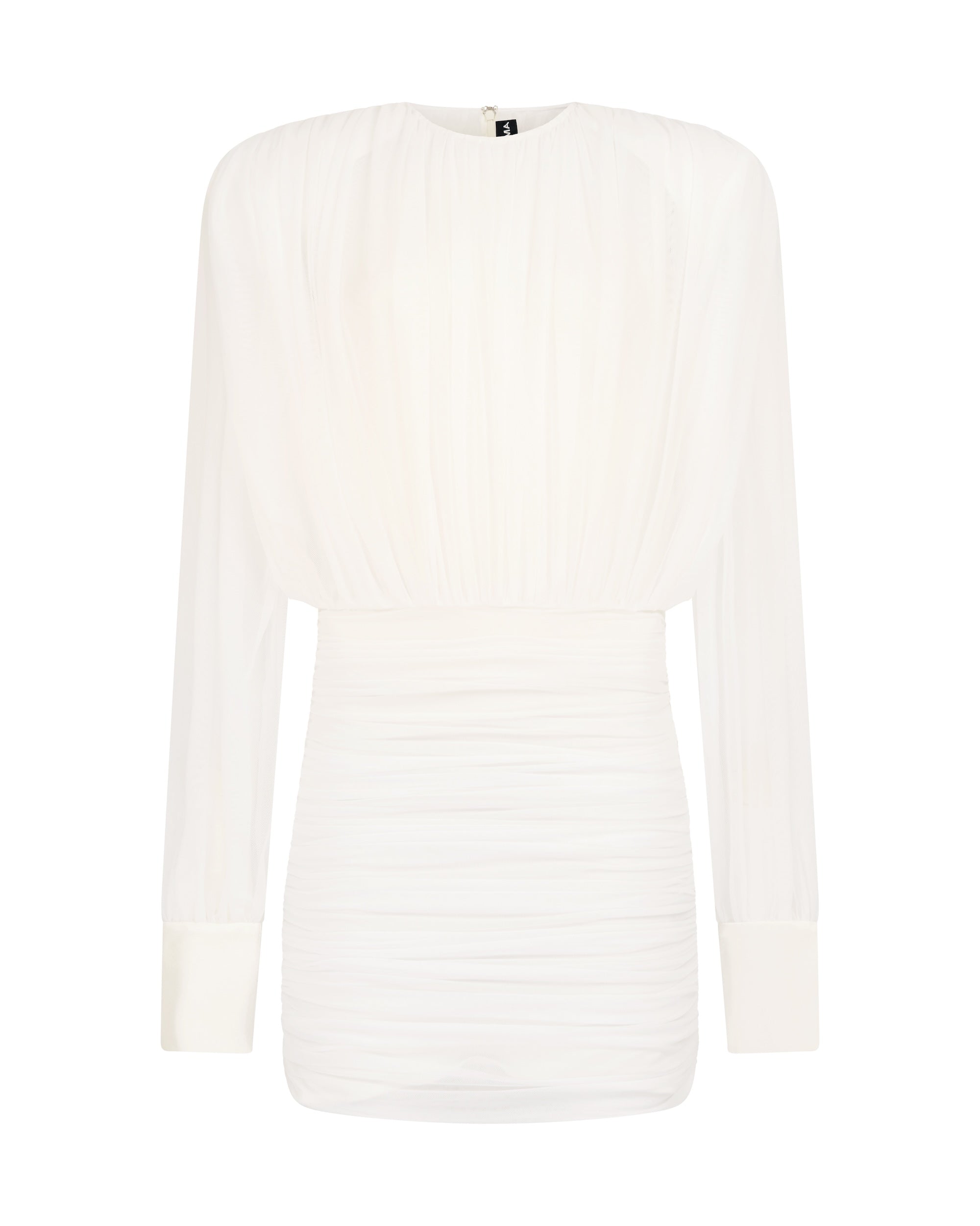 David Koma Ruched Blouse Top Mini Dress