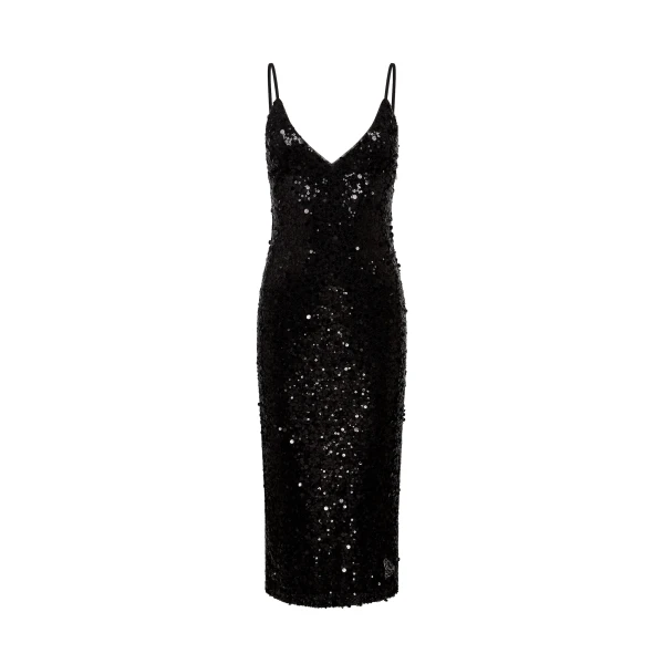David Koma Sequin Camisole Midi Dress