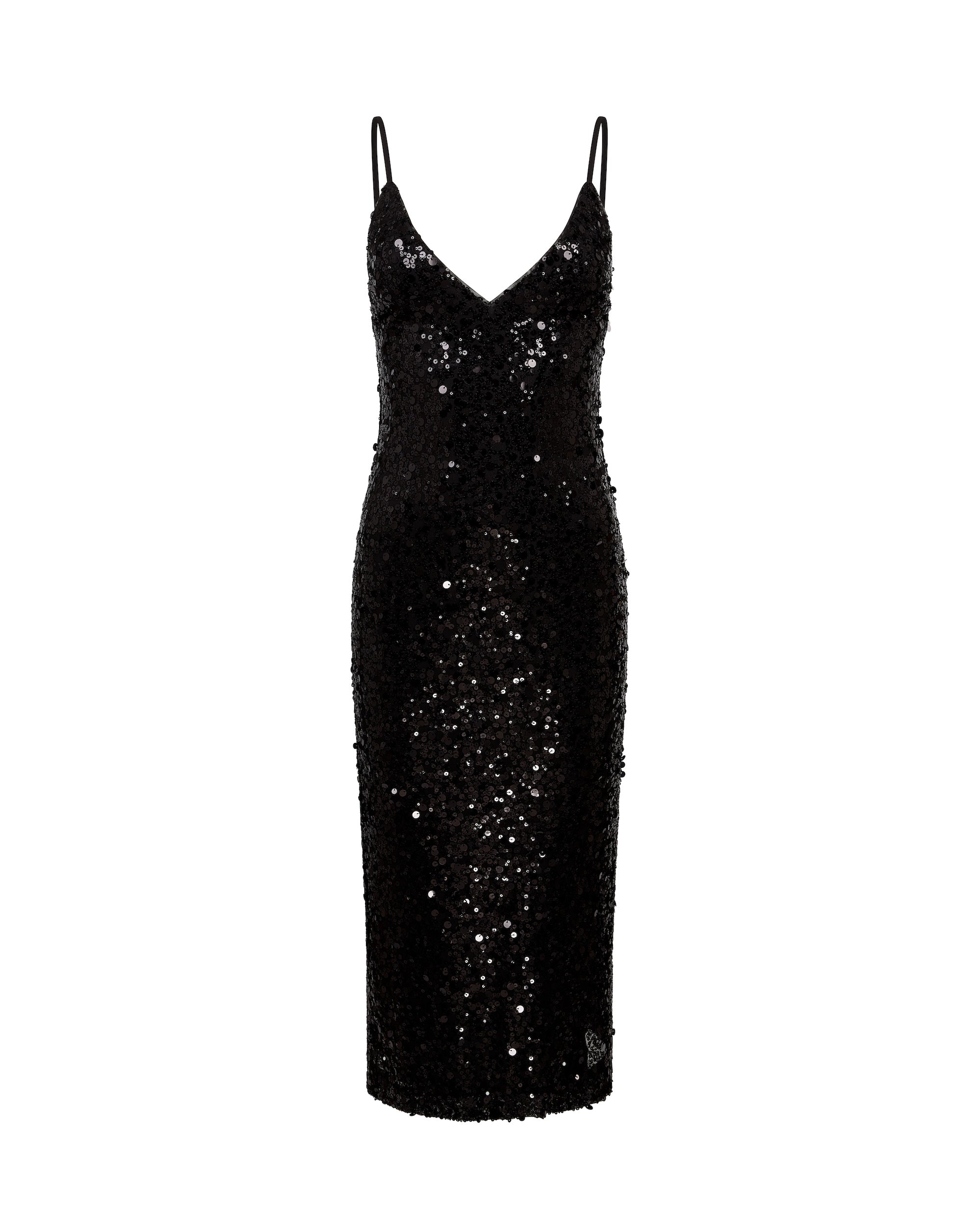 David Koma Sequin Camisole Midi Dress