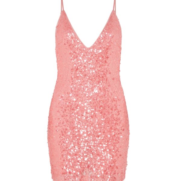 David Koma Sequin Mini Dress In Pink
