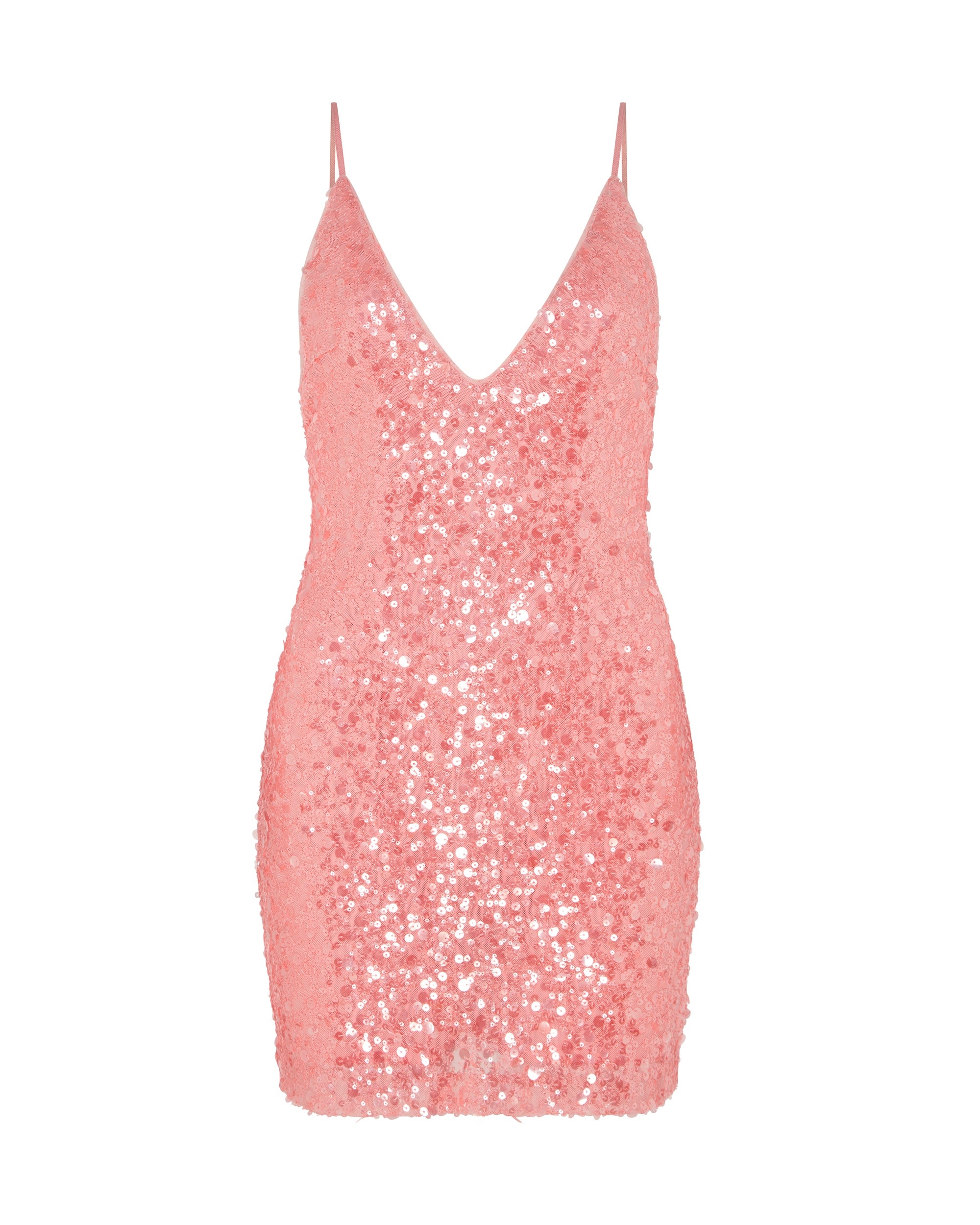 David Koma Sequin Mini Dress In Pink