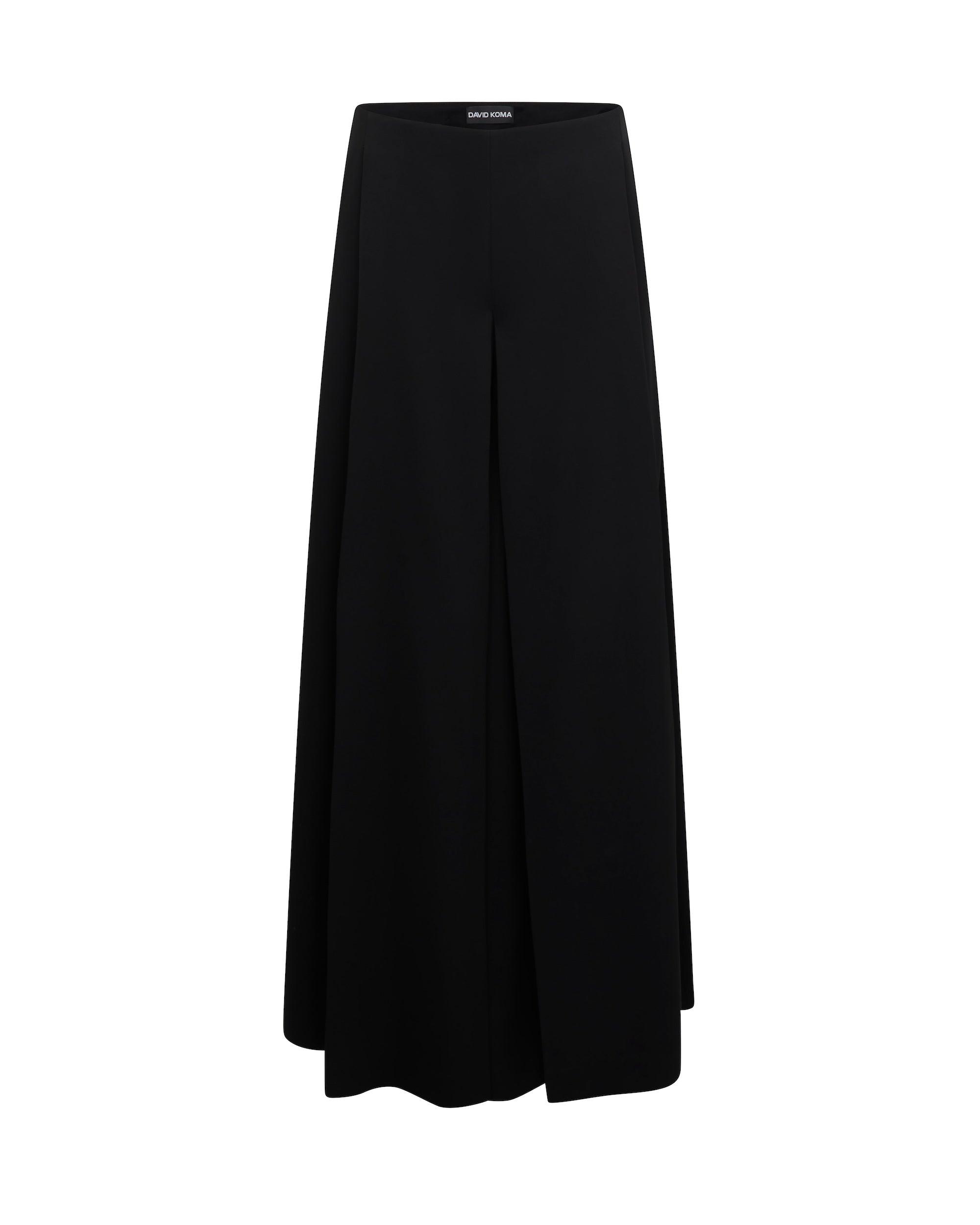 David Koma Wide Leg Flowy Trousers In Black