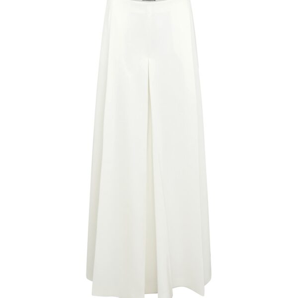 David Koma Wide Leg Flowy Trousers In White