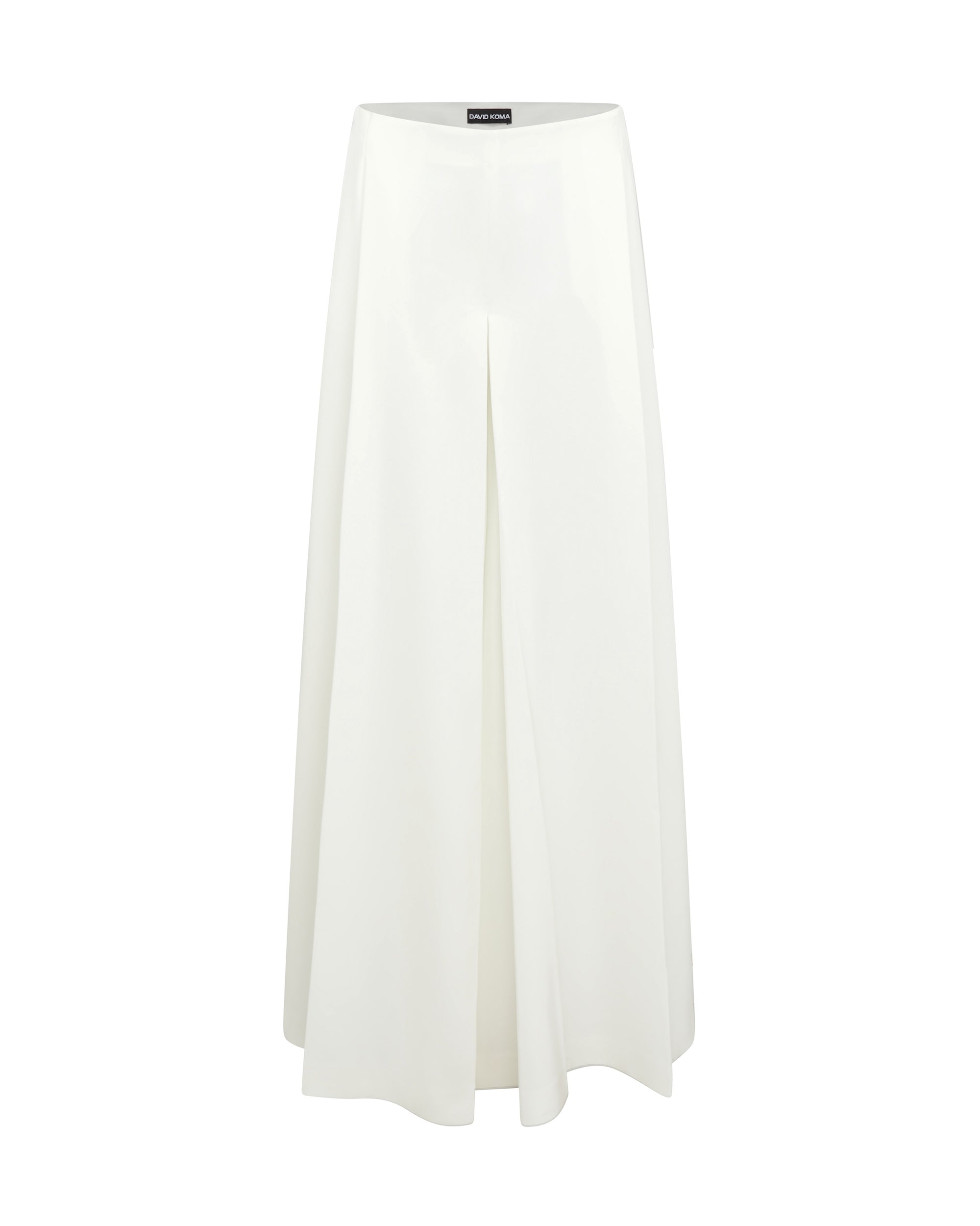 David Koma Wide Leg Flowy Trousers In White