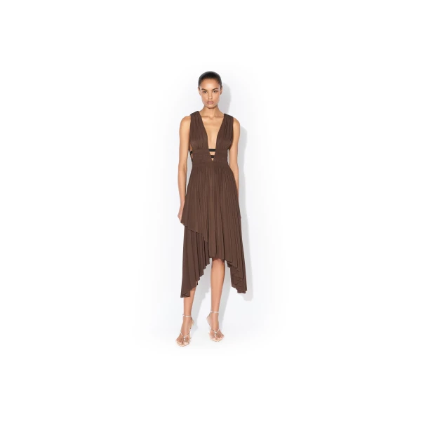 Alaia Deesse V Neck Dress, view 2