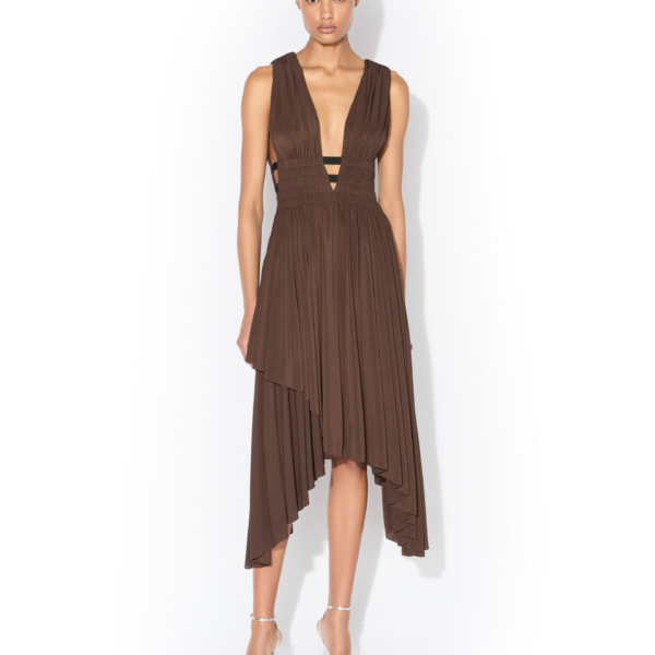 Alaïa Deesse V Neck Dress - ALAÏA Dresses - Laser Cut Luxury - Shop at Coveti