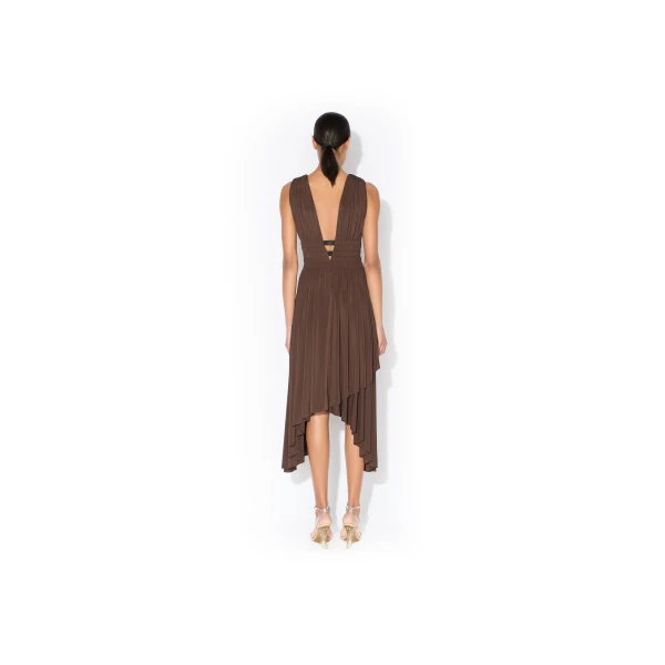 Alaia Deesse V Neck Dress, view 3