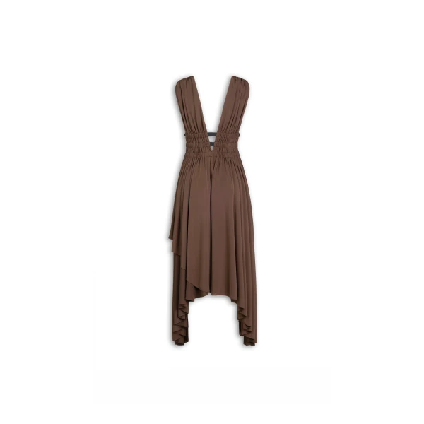 Alaia Deesse V Neck Dress, view 5