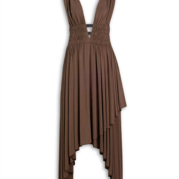 Alaïa Deesse V Neck Dress - ALAÏA Dresses - Laser Cut Luxury - Shop at Coveti