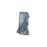 Alaïa Denim Ruffle Skirt - ALAÏA Skirts - Laser Cut Luxury - Shop at Coveti Alaïa Denim Ruffle Skirt - ALAÏA Skirts - Laser Cut Luxury - Shop at Coveti