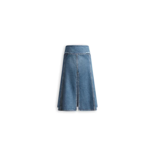 Alaia Denim Slit Skirt