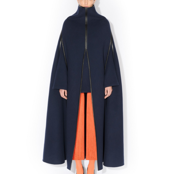 Alaïa Double Face Wool Cape Coat - ALAÏA Coats - Laser Cut Luxury - Shop at Coveti