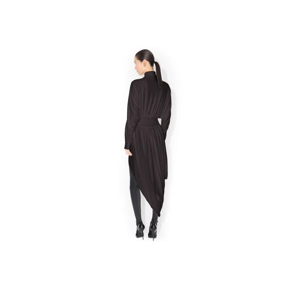 Alaia Draped Matte Jersey Jacket, view 3