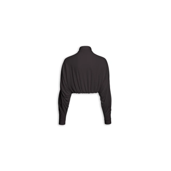 Alaia Draped Matte Jersey Jacket, view 5