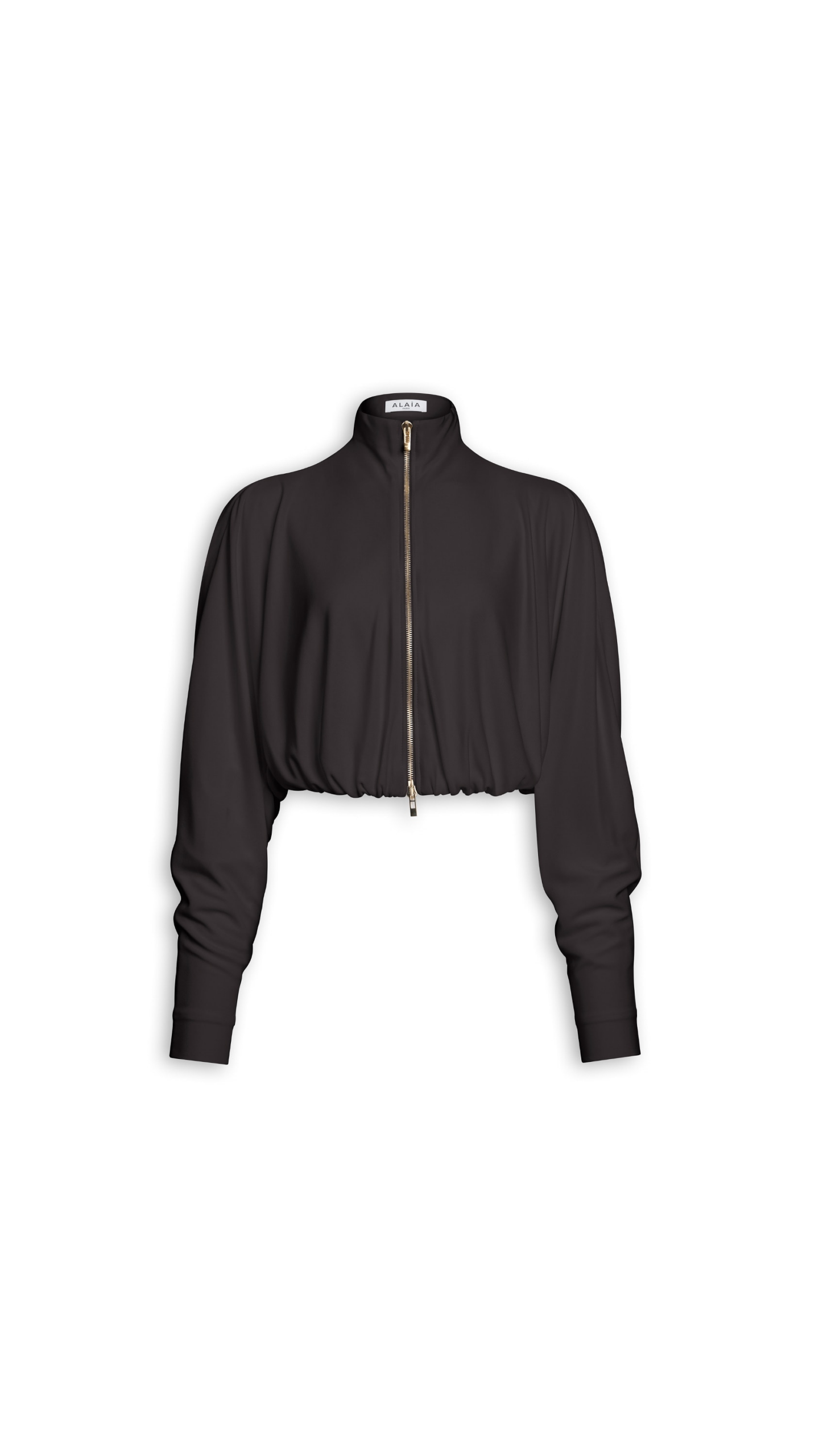 Alaïa Draped Matte Jersey Jacket - ALAÏA Jackets - Laser Cut Luxury - Shop at Coveti Alaïa Draped Matte Jersey Jacket - ALAÏA Jackets - Laser Cut Luxury - Shop at Coveti