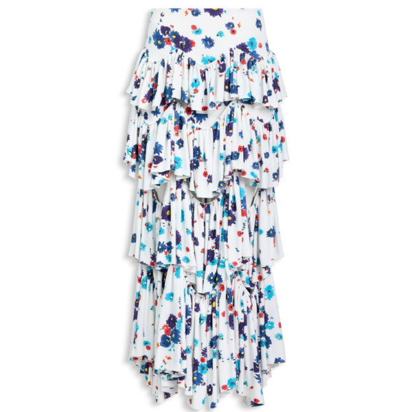 Alaïa Draped Printed Skirt - ALAÏA Skirts - Laser Cut Luxury - Shop at Coveti