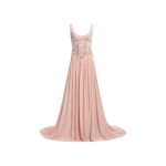 Elie Saab Bead Embroidered Corset Dress in Pink featuring  – Luxury Designer Fashion at Coveti.