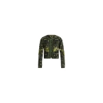 Elie Saab Bead Embroidered Jacket in Green featuring  – Luxury Designer Fashion at Coveti.