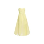 Elie Saab Bead Embroidered Midi Dress in Yellow featuring  – Luxury Designer Fashion at Coveti.