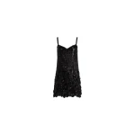 Elie Saab Bead Embroidered Short Dress in Black featuring  – Luxury Designer Fashion at Coveti.