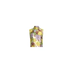 Elie Saab Brocade High Neck Top in Multicolour featuring  – Luxury Designer Fashion at Coveti.