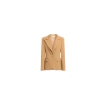 Elie Saab Cady Blazer in Beige featuring  – Luxury Designer Fashion at Coveti.