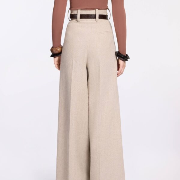 Elie Saab Cotton Canvas Pants in Neutrals featuring  – Luxury Designer Fashion at Coveti.