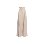 Elie Saab Cotton Canvas Pants in Neutrals featuring  – Luxury Designer Fashion at Coveti.