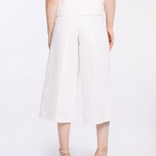 Elie Saab Cotton Piquet Bermuda Shorts in White featuring  – Luxury Designer Fashion at Coveti.