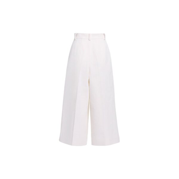 Elie Saab Cotton Piquet Bermuda Shorts in White featuring  – Luxury Designer Fashion at Coveti.