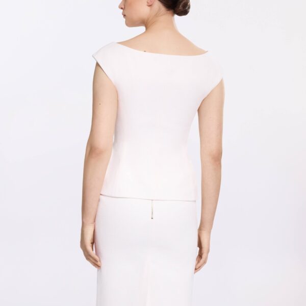 Elie Saab Cotton Piquet Jacket in White featuring  – Luxury Designer Fashion at Coveti.