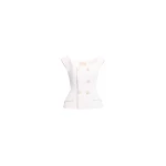 Elie Saab Cotton Piquet Jacket in White featuring  – Luxury Designer Fashion at Coveti.
