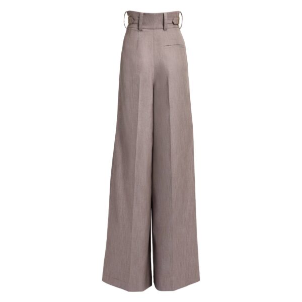 Elie Saab Cotton Twill Pants in Beige featuring  – Luxury Designer Fashion at Coveti.