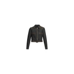 Elie Saab Embellished Denim Jacket in Blue featuring  – Luxury Designer Fashion at Coveti.