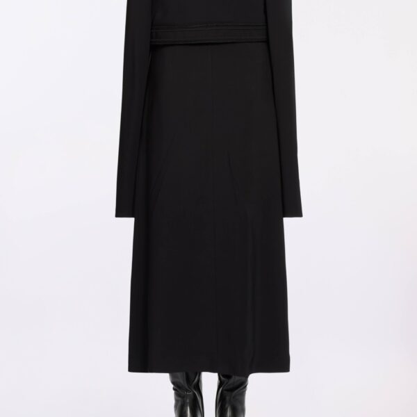 Elie Saab Embroidered Cady Midi Skirt in Black featuring  – Luxury Designer Fashion at Coveti.