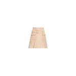 Elie Saab Embroidered Gabardine Short Skirt in Beige featuring  – Luxury Designer Fashion at Coveti.