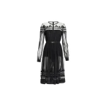 Elie Saab Embroidered Tulle Midi Dress in Black featuring  – Luxury Designer Fashion at Coveti.
