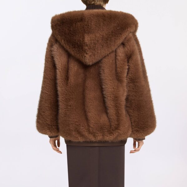 Elie Saab Fur Jacket in Beige featuring  – Luxury Designer Fashion at Coveti.