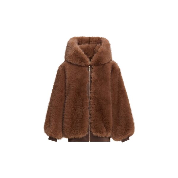 Elie Saab Fur Jacket in Beige featuring  – Luxury Designer Fashion at Coveti.