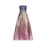 Elie Saab Gradient Sequin Flared Dress in Multicolour featuring  – Luxury Designer Fashion at Coveti.