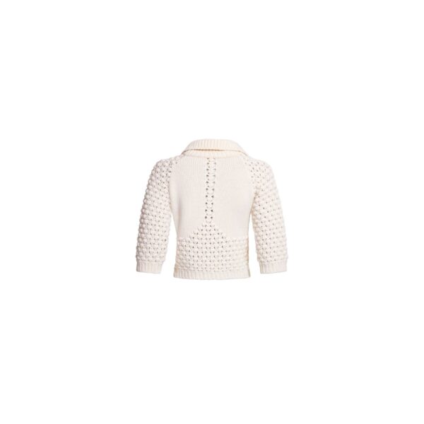 Elie Saab Knit Polo in White featuring  – Luxury Designer Fashion at Coveti.