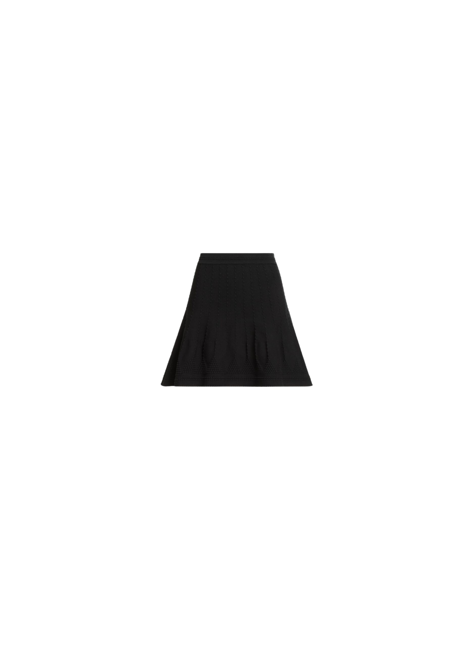 Elie Saab Knit Short Skirt in Black featuring  – Luxury Designer Fashion at Coveti.