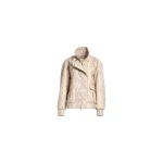Elie Saab Leather Bomber Jacket in Multicolour featuring  – Luxury Designer Fashion at Coveti.