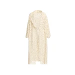 Elie Saab Macramé Coat in White featuring  – Luxury Designer Fashion at Coveti.