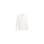 Elie Saab Monogram Jacquard Shirt in White featuring  – Luxury Designer Fashion at Coveti.